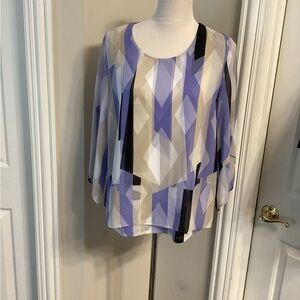 Geometric Print Women's Top